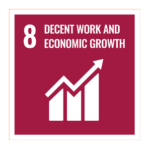 Sdg logo 8 decente work and economic growth